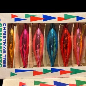 Vintage Santa Land Tree Ornaments